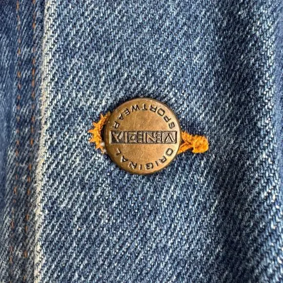 Vintage 90s Venezia Sportswear Denim Jacket Men’s 2XL 3XL Trucker Jean Coat Y2K - Picture 11 of 12
